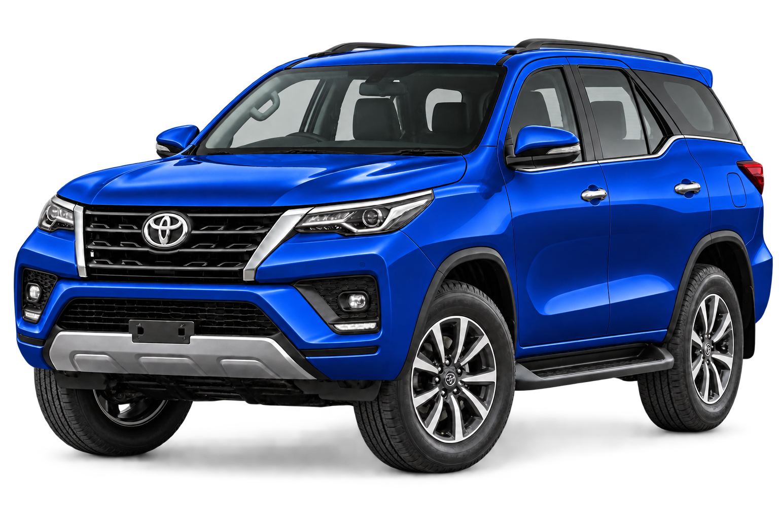 Pattaya taxi service with a blue Toyota Fortuner